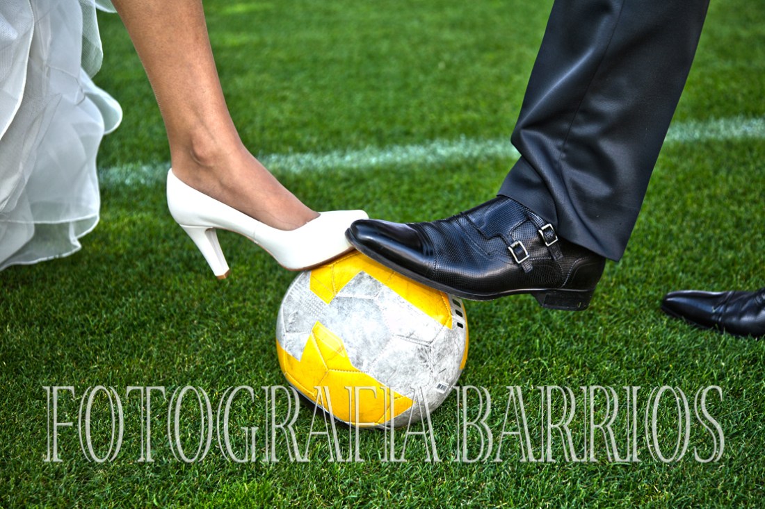 reportaje boda fútbol